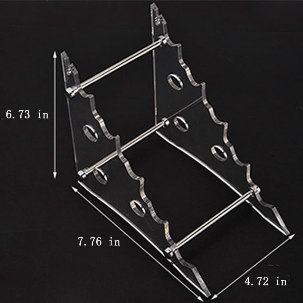 Set of 4 acrylic knife stands